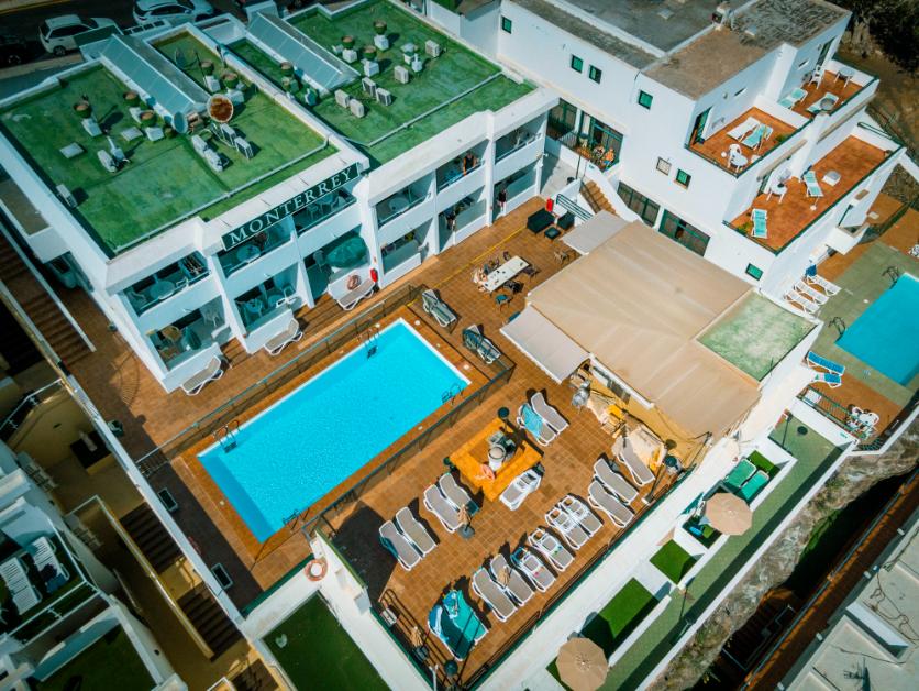 vista aerea de apartamentos monterrey